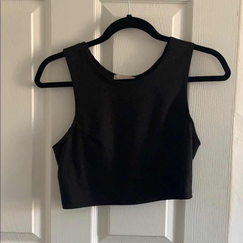 Black crop top